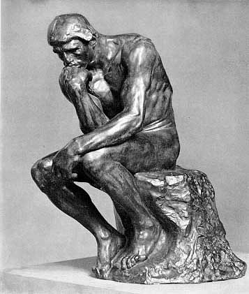 Auguste Rodin, Der Denker, 1880, Bronze, Höhe 70cm 
New York, The Metropolitan Museum of Art